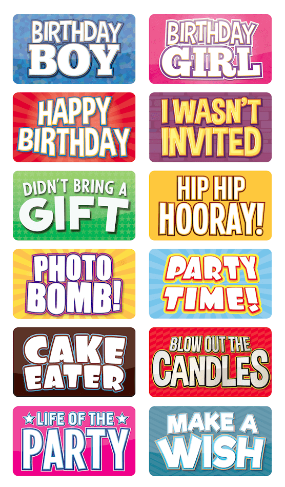 Birthday Photo Props