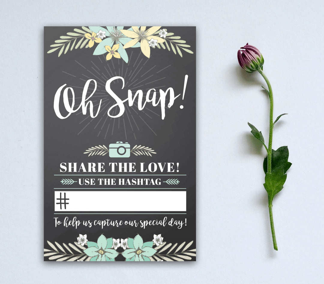 Photo Booth Hashtag Signs