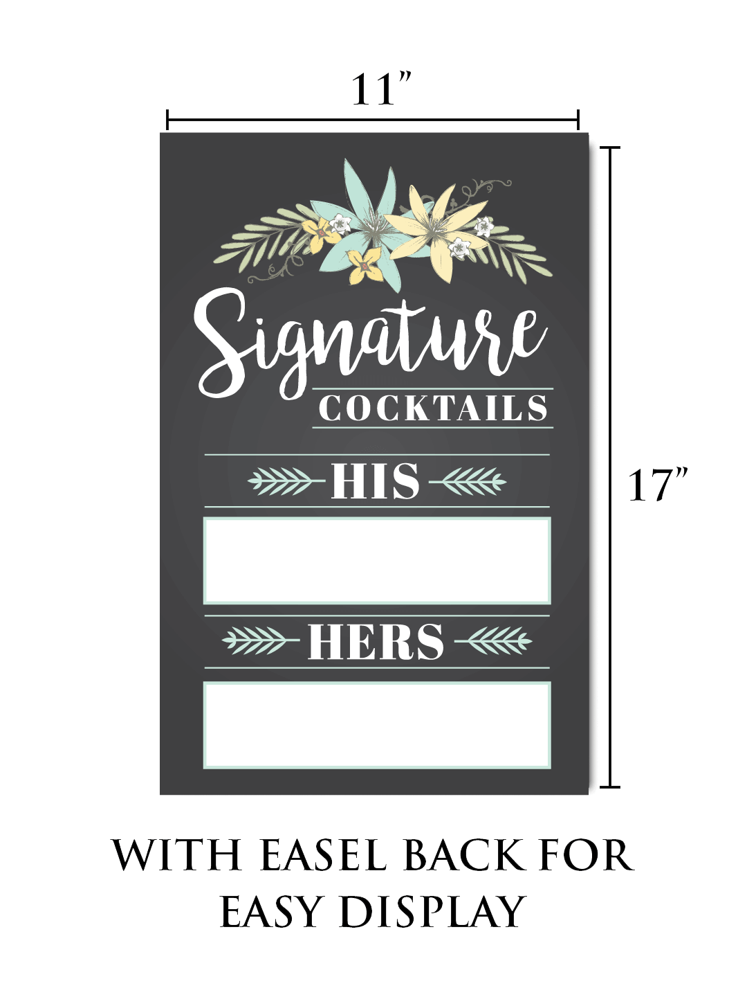 Wedding Signature Cocktail Drink Sign