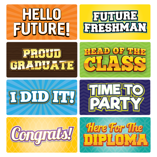 Graduation Photo Booth Props Set