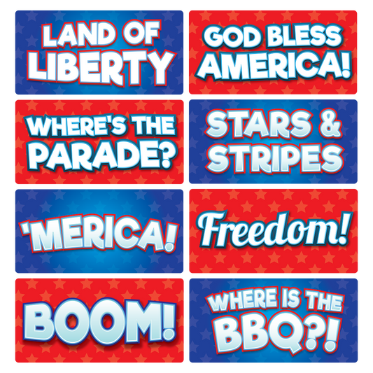 4th of July Photo Booth Props Set