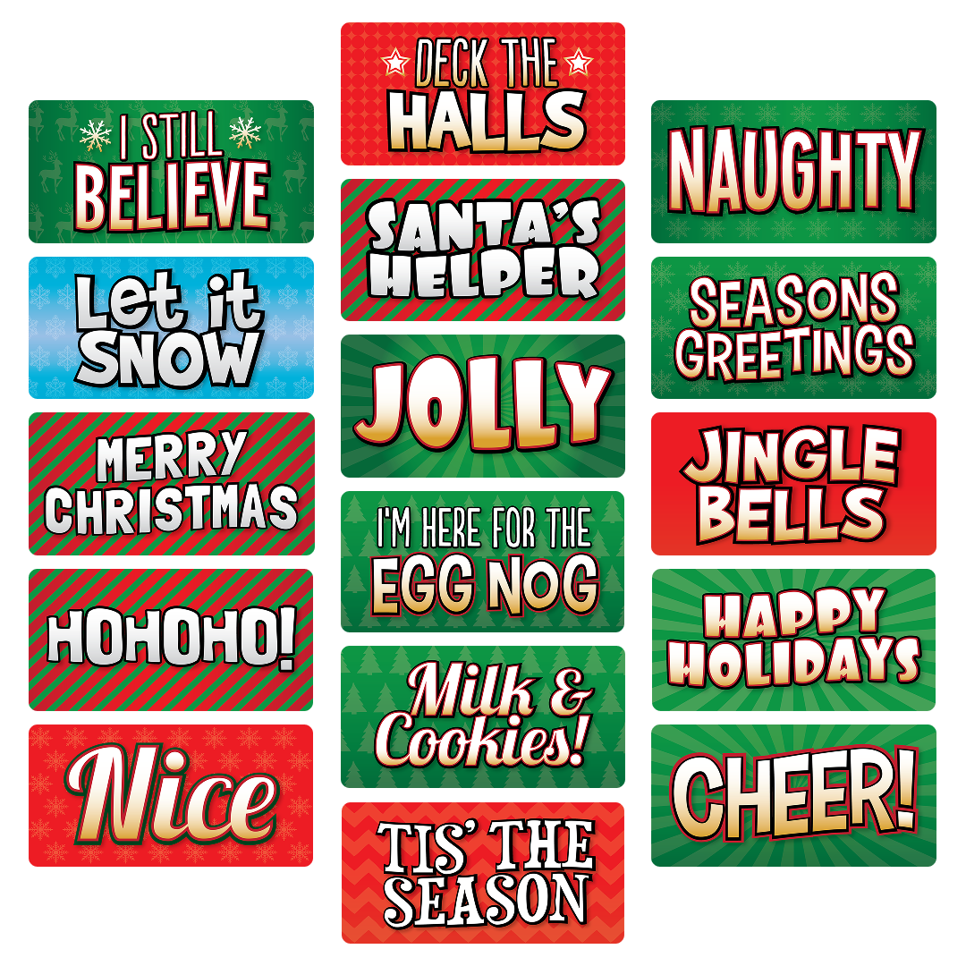 Christmas Photo Booth Props Set - complete prop set display by King Props