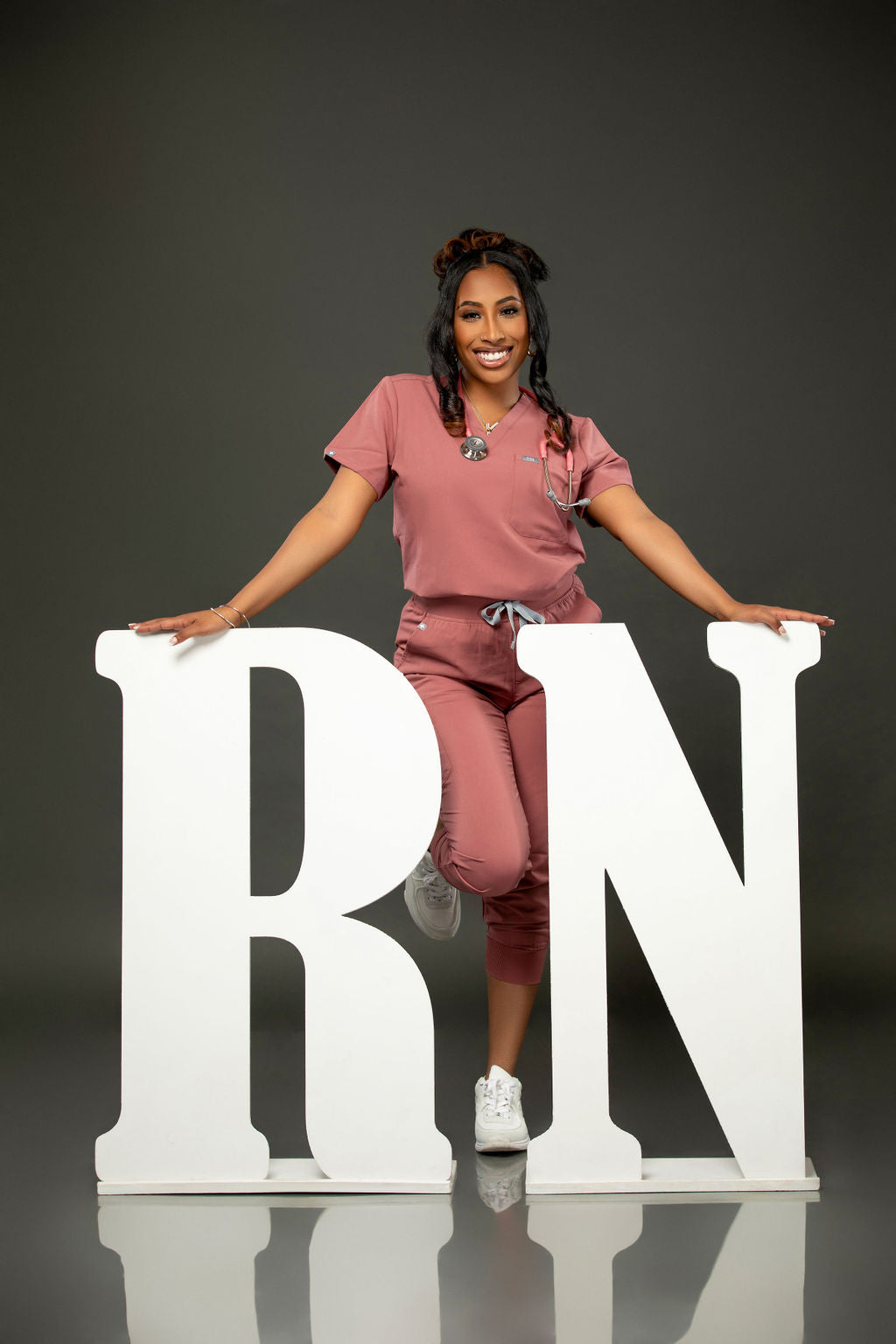 36 Inch Wooden RN Nurse Graduation Photo Props | "Came Quickly!"