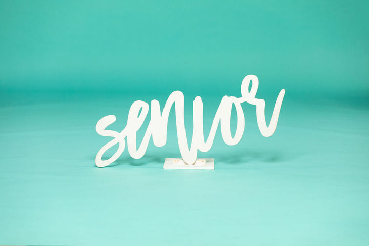 36 Inch Wooden Senior Photo Prop Sign "I&