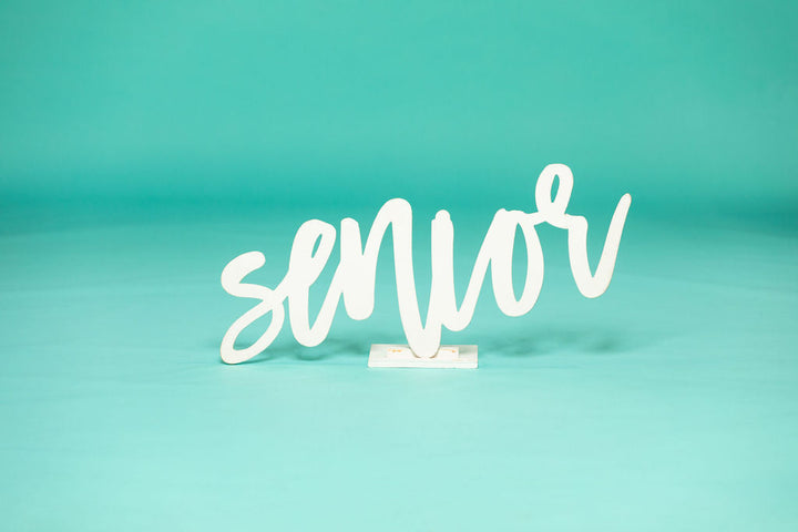 36 Inch Wooden Senior Photo Prop Sign "I&