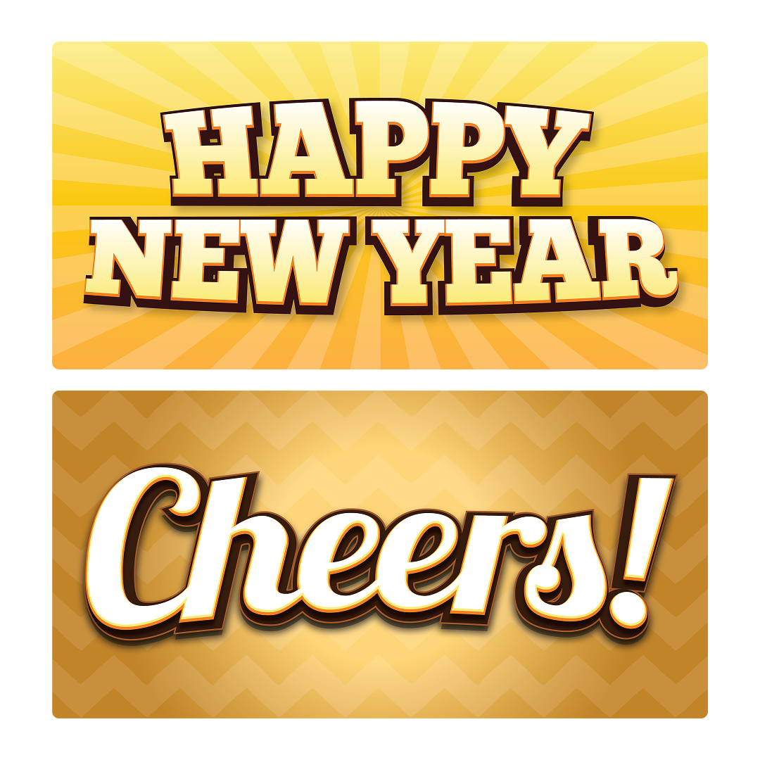 New Year's Eve Photo Booth Props Set - props in use at event by King Props