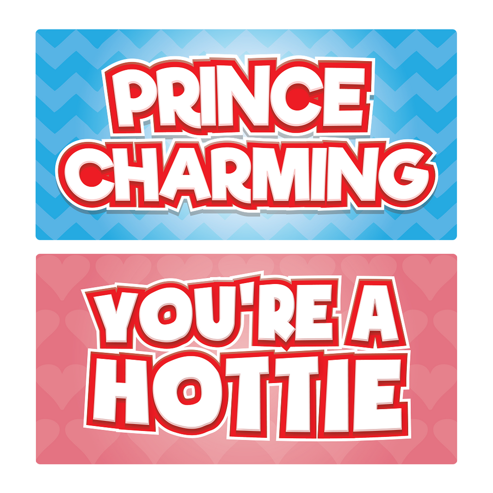 Valentine's Day Photo Booth Props – 6pc Love - props in use at event by King Props