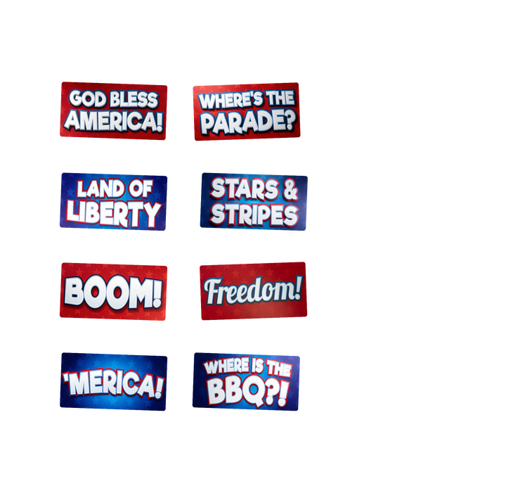 4th of July Photo Booth Props Set