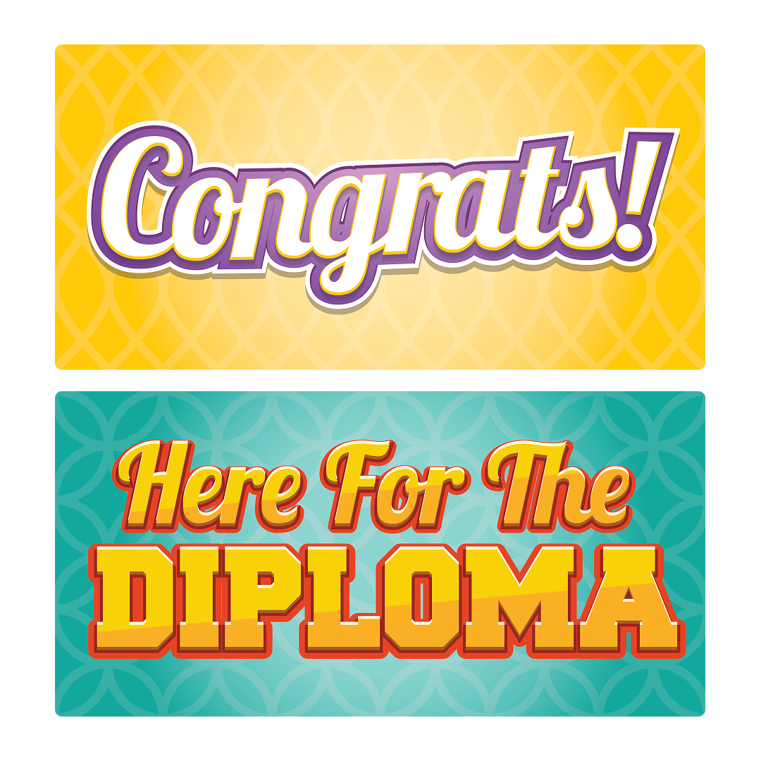 Graduation Photo Booth Props Set