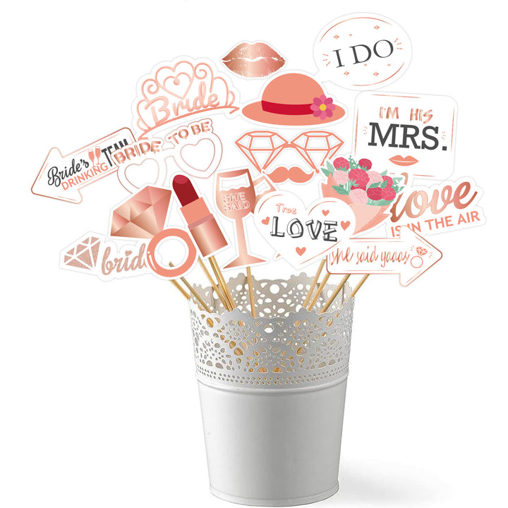 Photography props for wedding, bridal and bachelor party celebrations