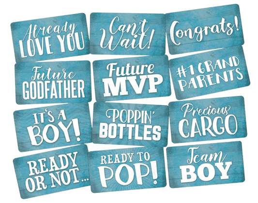 Baby Shower Props Set - "It's a Boy"