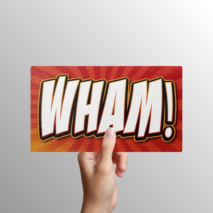 Comic Book Photo Booth Props Set – 6pc