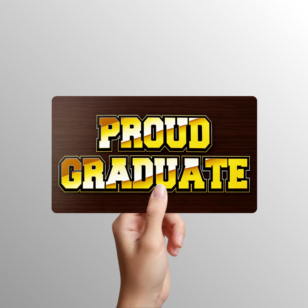 Graduation Photo Booth Props - Double-Sided PVC Signs (4 Pack)