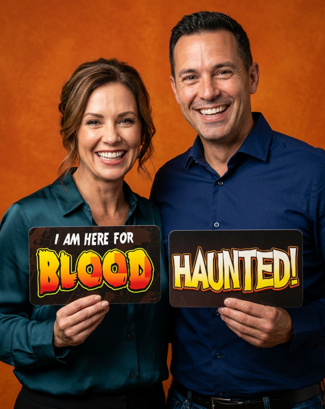 Halloween DIY photo booth props - reusable costume party signs by King Props