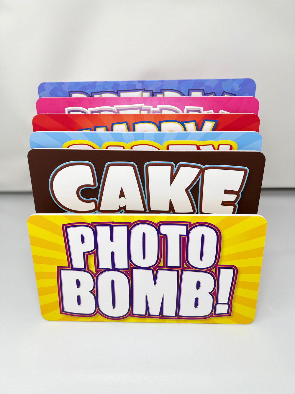 Birthday Photo Booth Props Set – 6pc - props in use at event by King Props