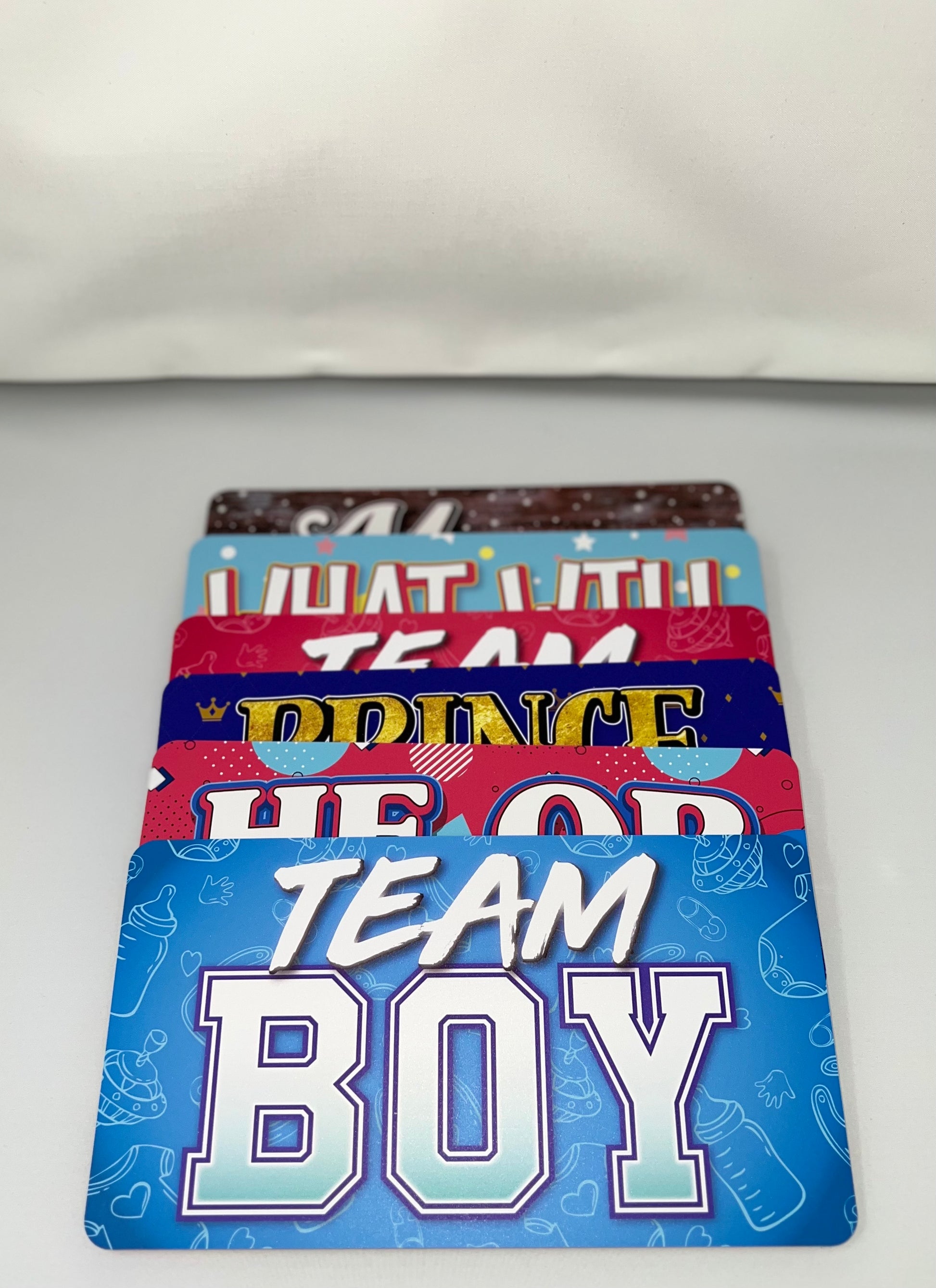 Gender Reveal Prop Set