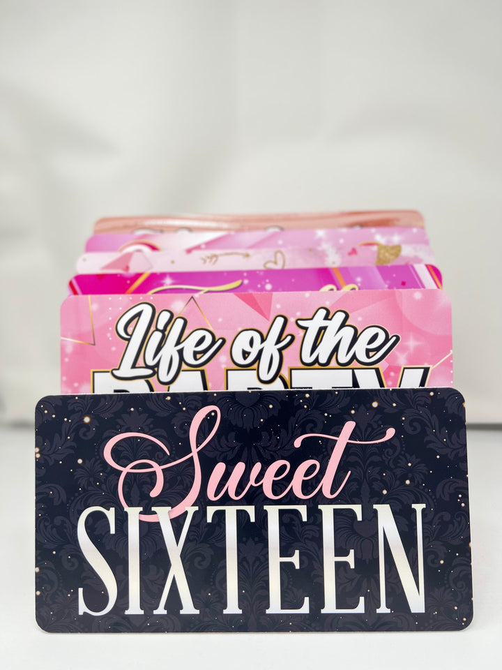 Sweet 16 Photo Booth Props – 6pc Birthday - props in use at event by King Props