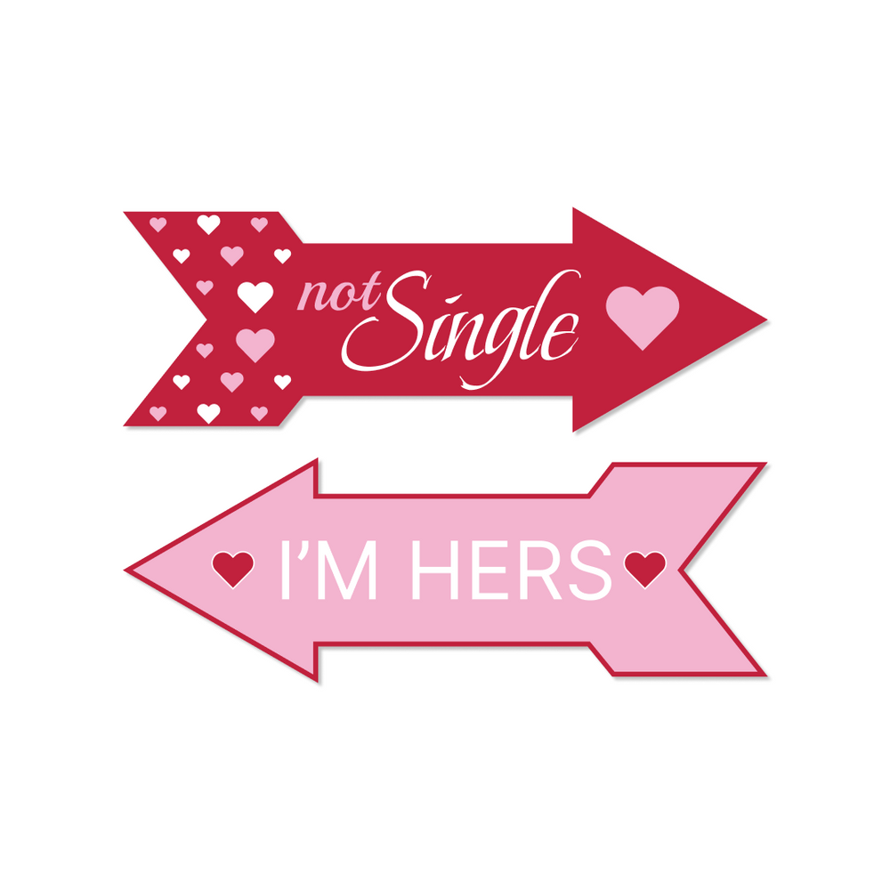 Valentine's Day Photo Booth Props Set - props in use at event by King Props