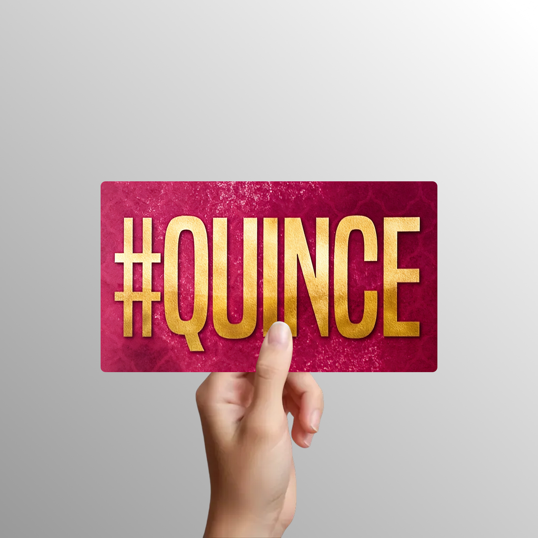 Quinceañera Photo Booth Props in Spanish – 6 Piece
