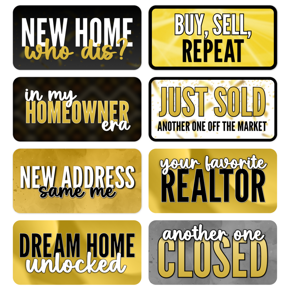 Real Estate Photo Booth Props Set – Realtor Celebration - props in use at event by King Props