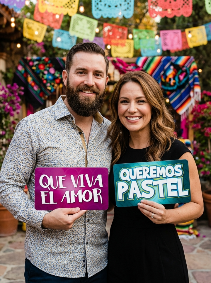 Spanish Fiesta Photo Booth Props – 6pc PVC
