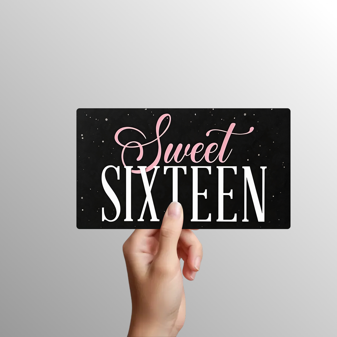Sweet 16 Photo Booth Props – 6pc Birthday