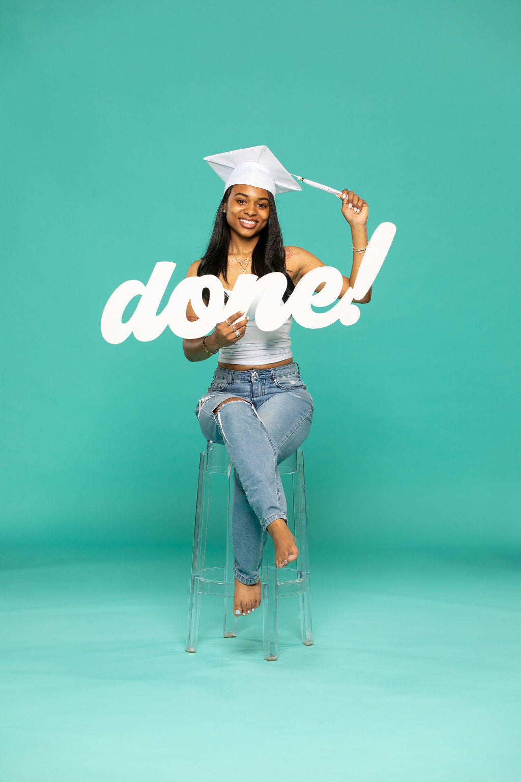 Giant 3-Foot Wood "Done!" Graduation Photo Prop | "Love this piece!"