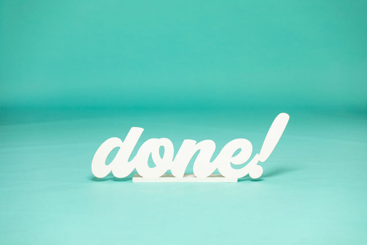 Giant 3-Foot Wood "Done!" Graduation Photo Prop | "Love this piece!"