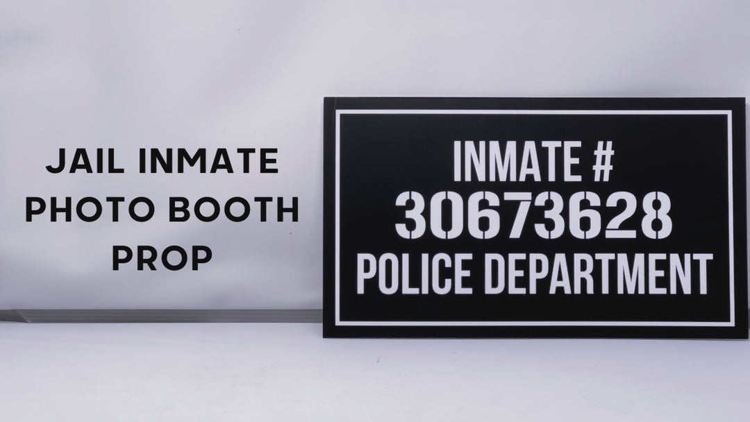 Jail Inmate Photo Booth Prop
