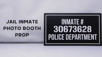 Jail Inmate Prop Sign