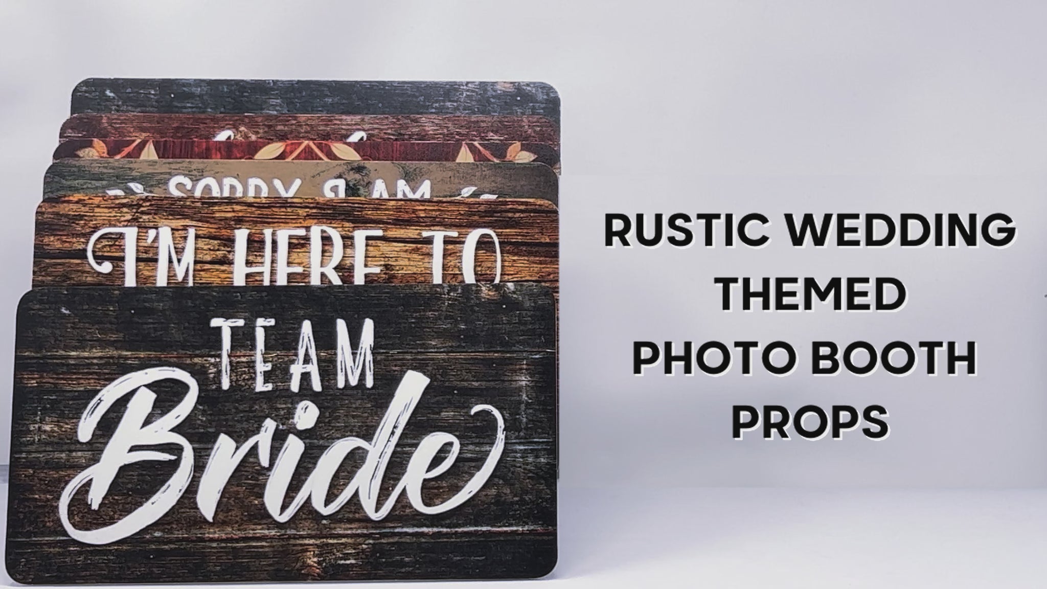 Rustic Wedding Props