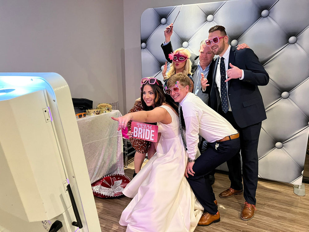 Wedding Photo Booth PVC Props – 6pc Professional - props in use at event by King Props