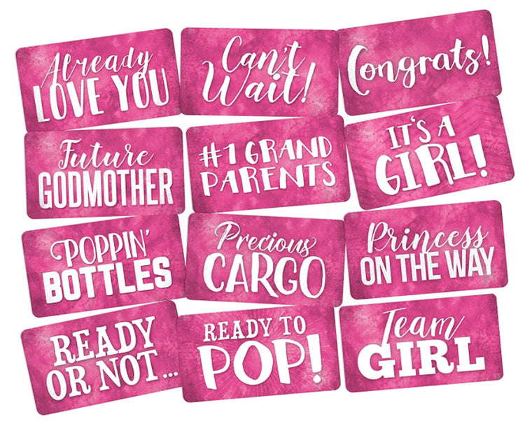 Baby Shower Photo Booth Props for Girls | King Props
