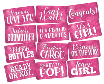 Baby Shower Photo Booth Props for Girls | King Props