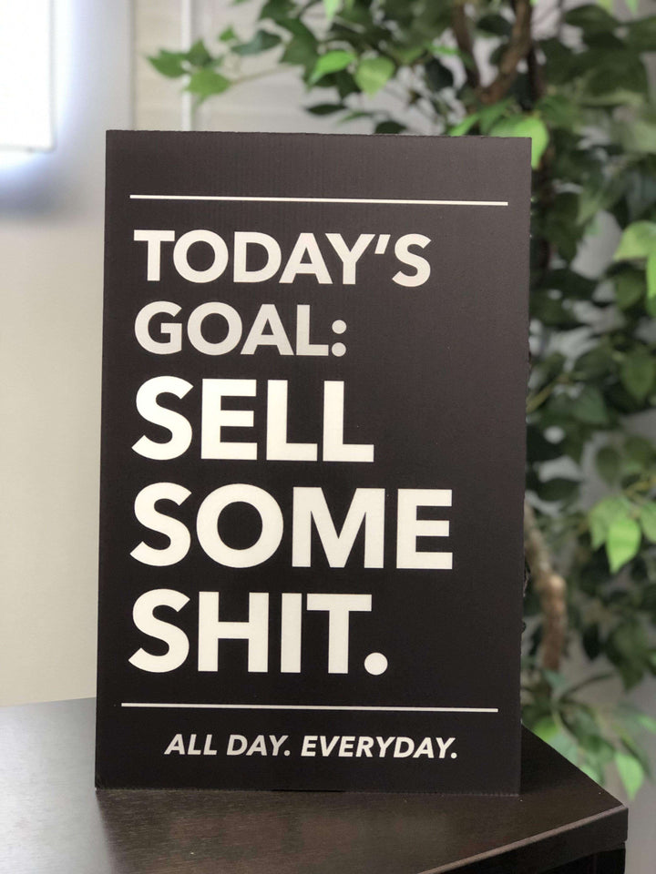Sell Some S*** Motivational Wall Art – 11x17 - wall art packaging by King Props