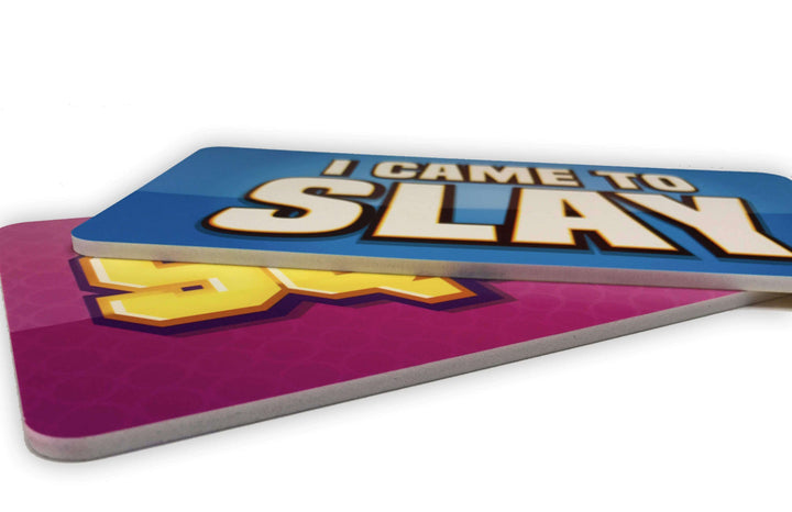 Funny Party Photo Booth Props – 6 PVC Signs - props size comparison by King Props