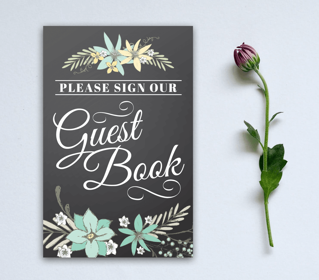 Lovely font Guest Book Signage