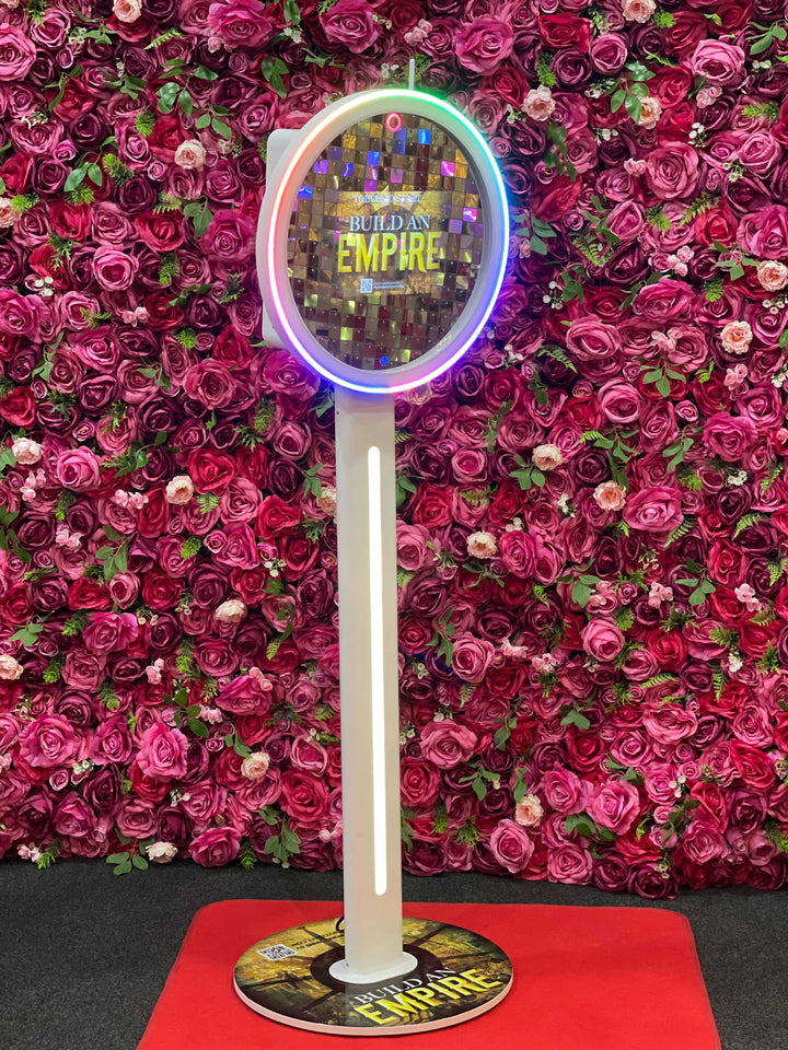 Cloee Mirror Photo Booth – Portable LED Booth - photo booth touchscreen display by King Props