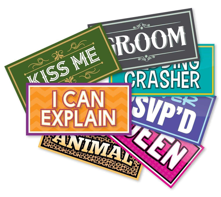 64 Piece Photo Booth Props Variety Set - complete prop set display by King Props