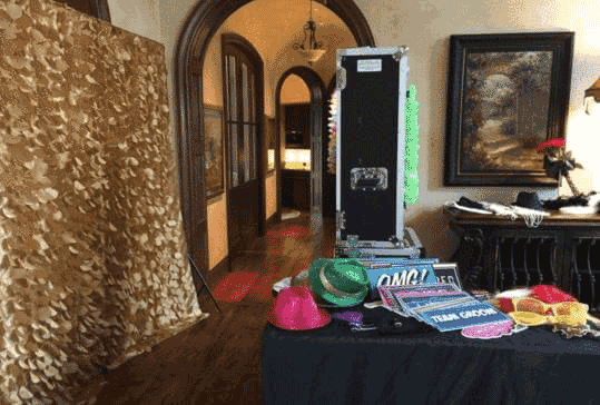 Holiday Photo Booth Props Set – 64 Pieces - props detail and text close-up by King Props