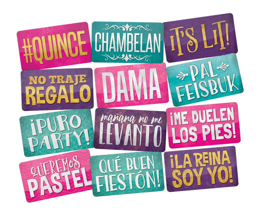 Spanish Photo Booth Props