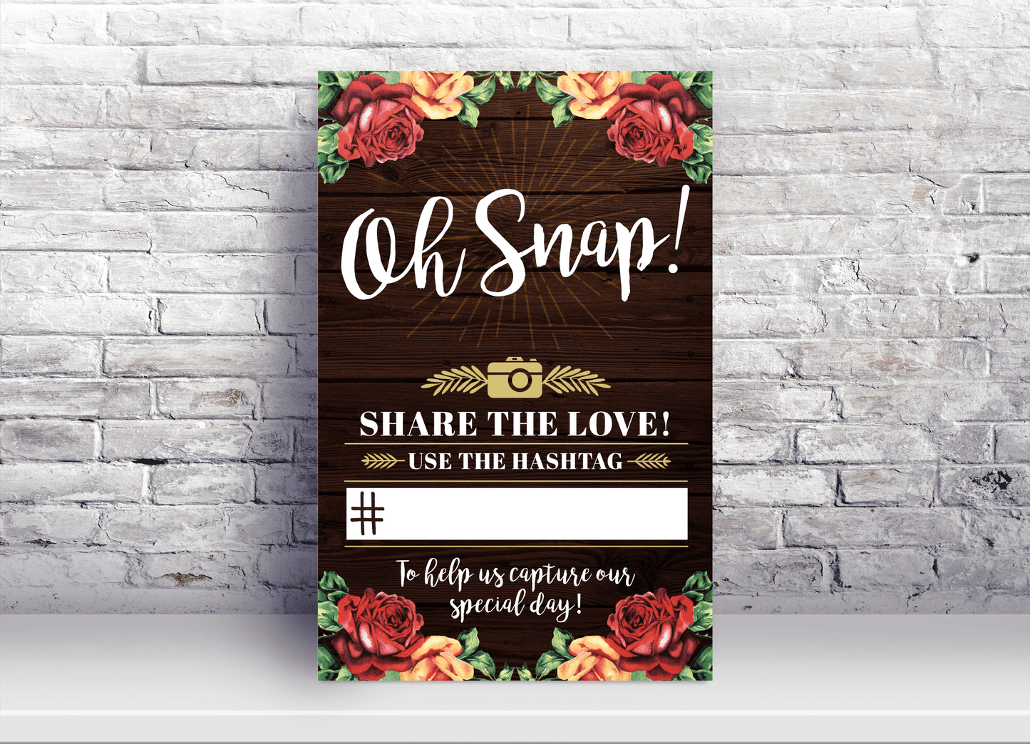 Wedding Hashtag Signs