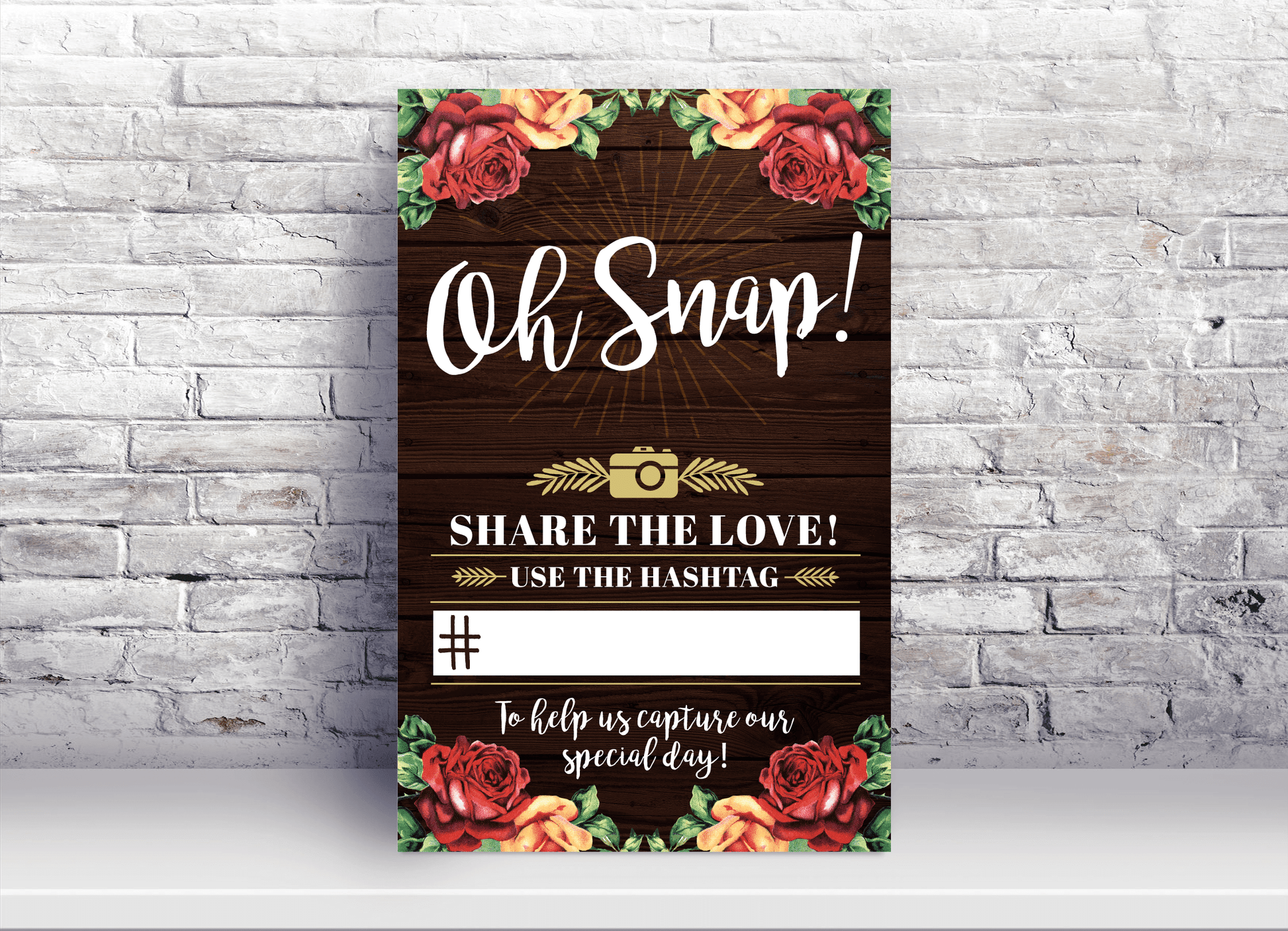 Wedding Hashtag Signs