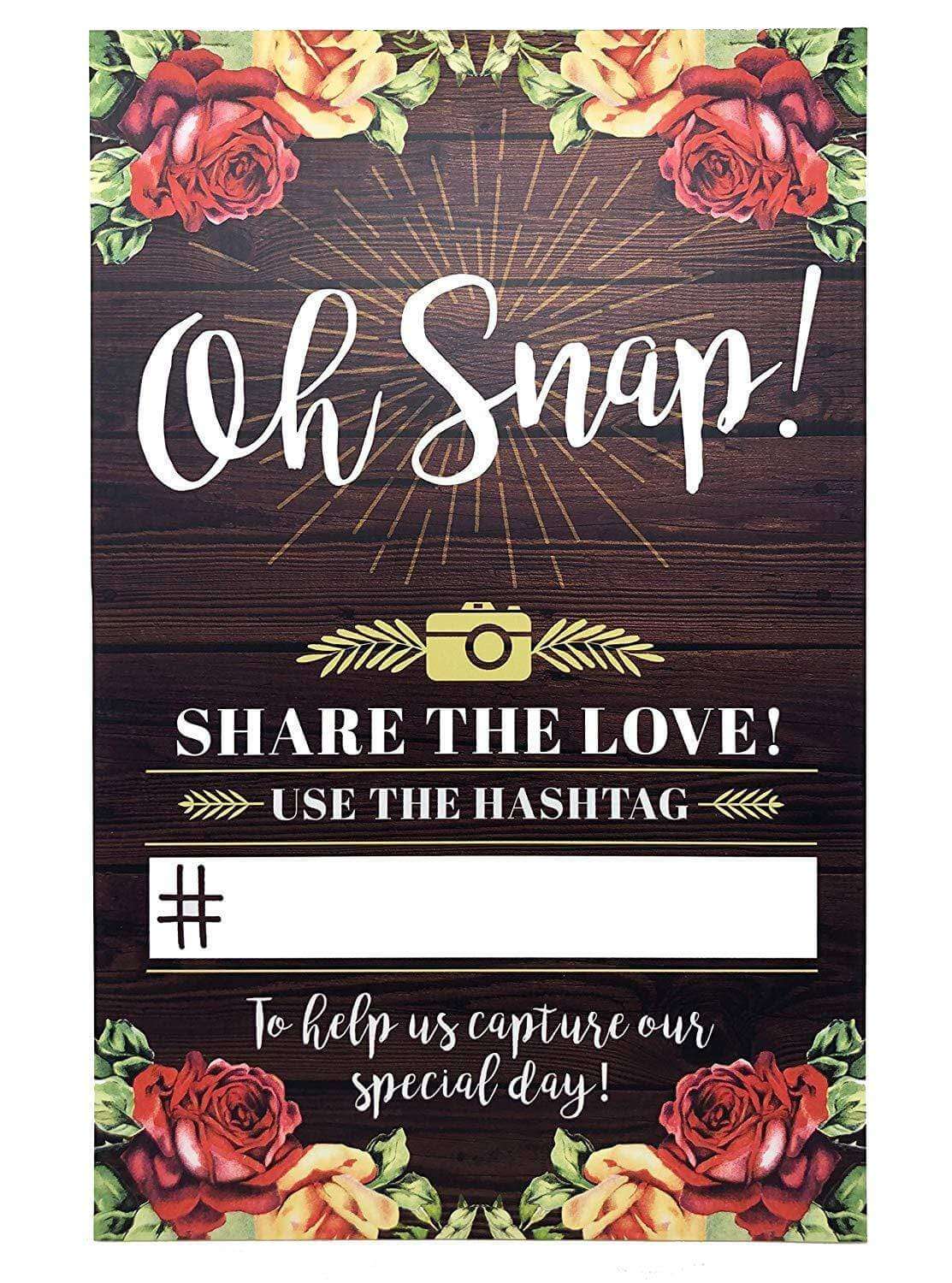 Wedding Hashtag Signs
