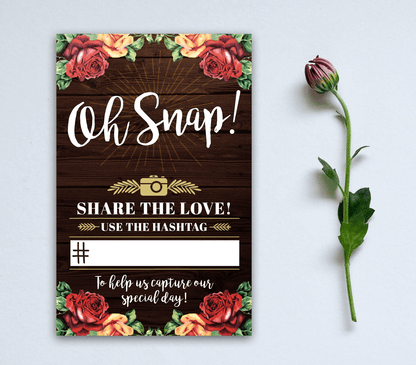 Wedding Hashtag Signs