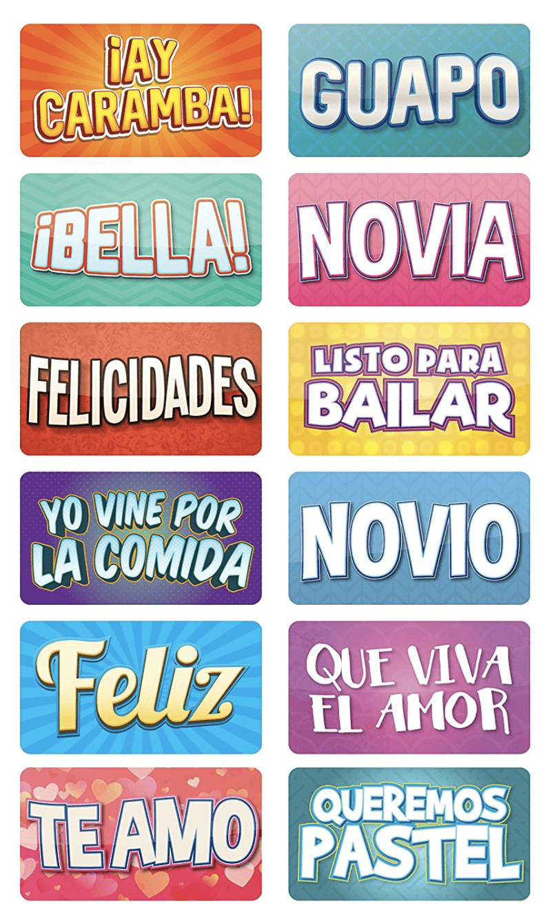 Spanish Fiesta Photo Booth Props – 6pc PVC - props in use at event by King Props