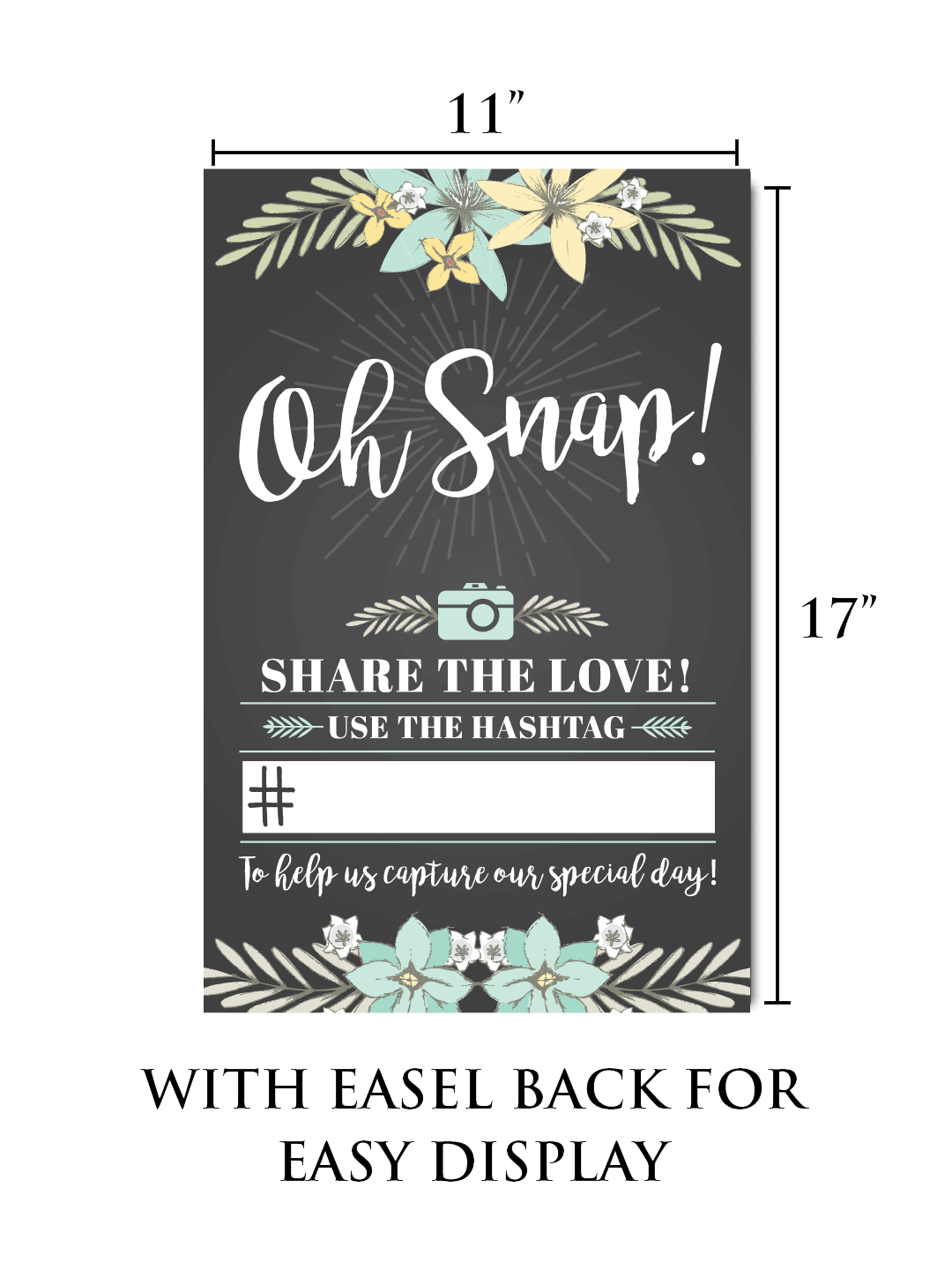 Photo Booth Hashtag Signs | Wedding Hashtag Signs | King Props