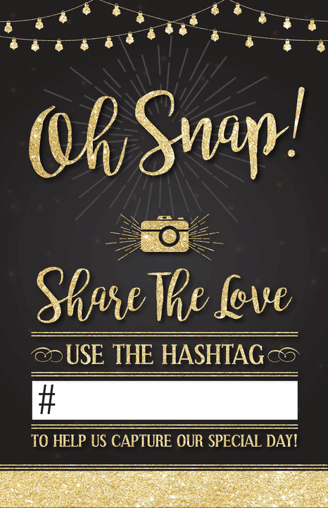 Hashtag Boards for Weddings
