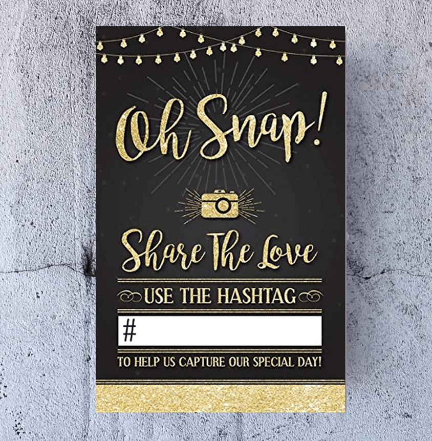 Hashtag Boards for Weddings | Wedding Hashtag Signs | King Props