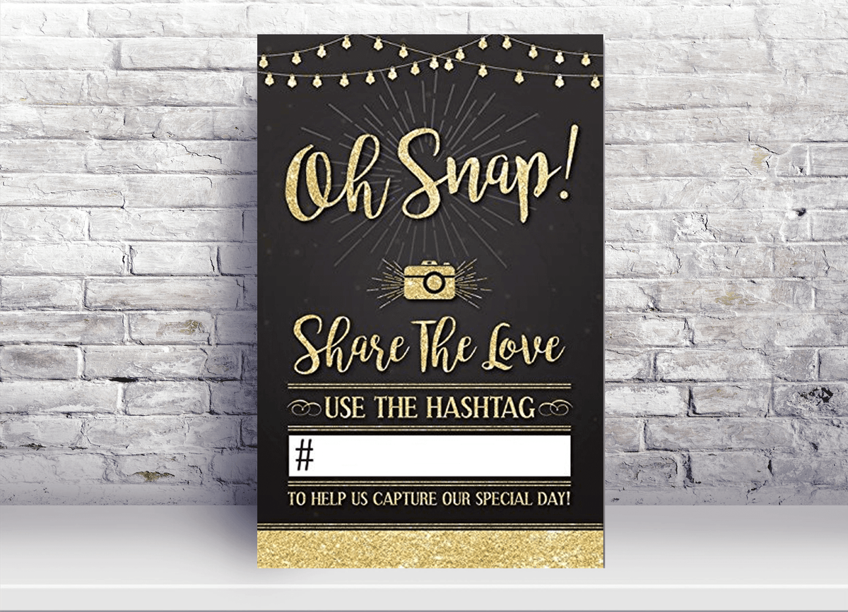 Hashtag Boards for Weddings | Wedding Hashtag Signs | King Props